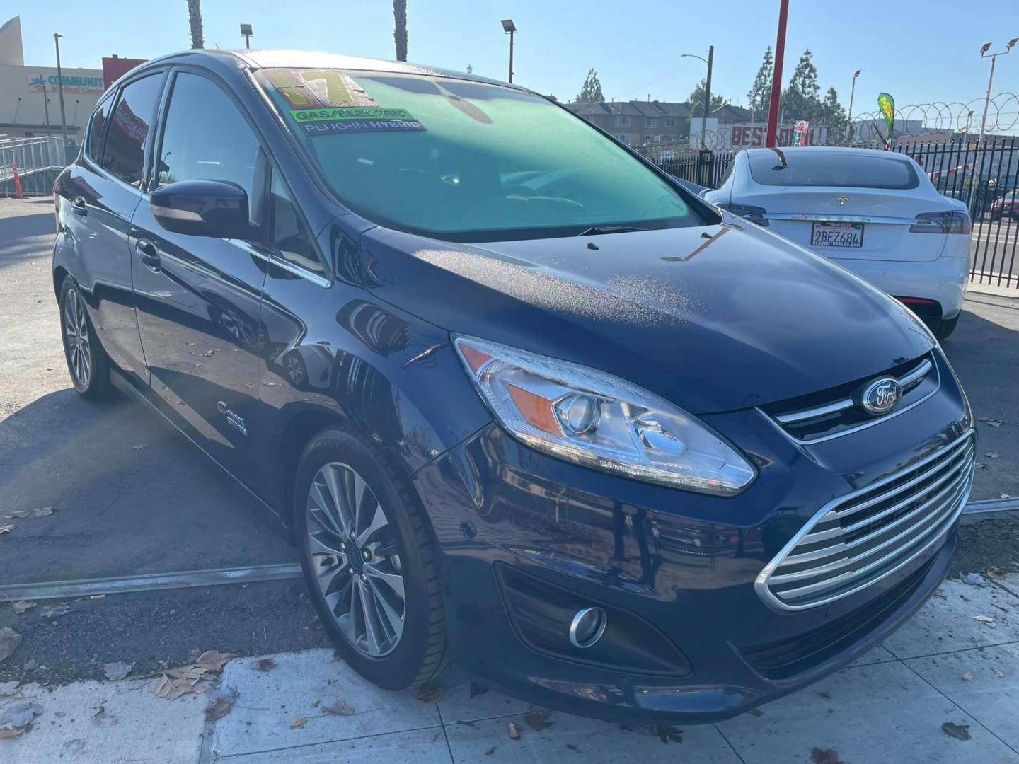 2017 Blue /BLACK Ford C-Max Energi (1FADP5FU9HL) , located at 744 E Miner Ave, Stockton, CA, 95202, (209) 944-5770, 37.956863, -121.282082 - Photo#0